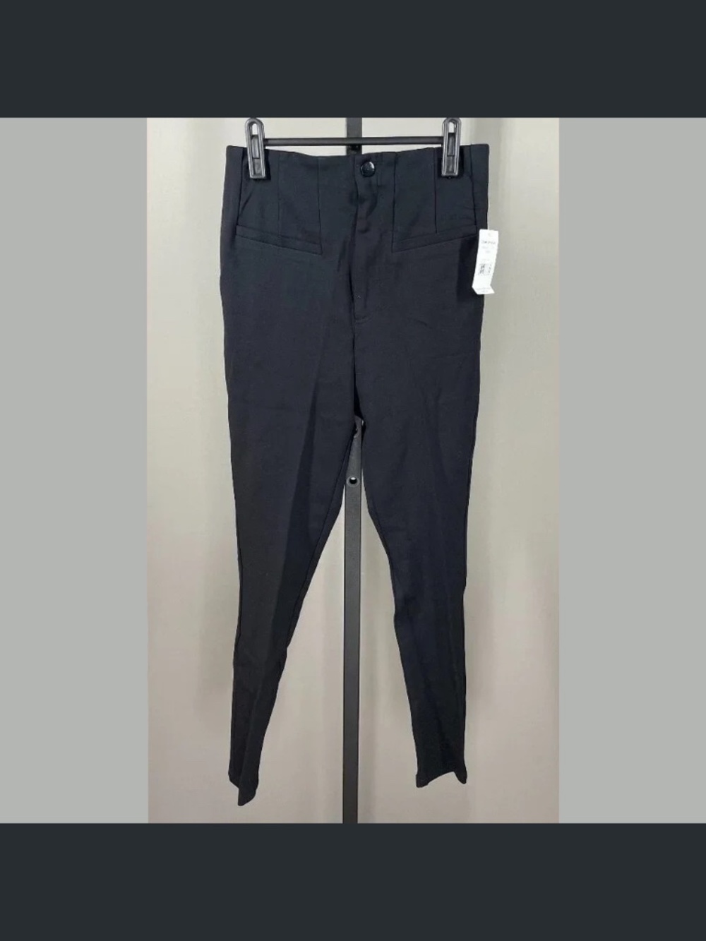 NEW Free People Pants Womens 4 black skinny high waist preppy boho casual